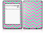 Zig Zag Teal Green and Pink - Decal Style Skin fits Amazon Kindle Paperwhite (Original)