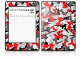Sexy Girl Silhouette Camo Red - Decal Style Skin fits Amazon Kindle Paperwhite (Original)