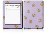 Anchors Away Lavender - Decal Style Skin fits Amazon Kindle Paperwhite (Original)