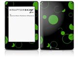 Lots of Dots Green on Black - Decal Style Skin fits Amazon Kindle Paperwhite (Original)