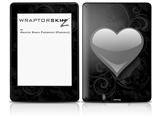 Glass Heart Grunge Gray - Decal Style Skin fits Amazon Kindle Paperwhite (Original)