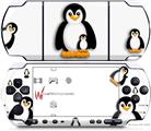 Sony PSP 3000 Decal Style Skin - Penguins on White