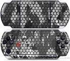 Sony PSP 3000 Decal Style Skin - HEX Mesh Camo 01 Gray
