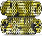 Sony PSP 3000 Decal Style Skin - HEX Mesh Camo 01 Yellow