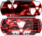 Sony PSP 3000 Decal Style Skin - Radioactive Red