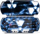 Sony PSP 3000 Decal Style Skin - Radioactive Blue