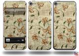 Flowers and Berries Orange Decal Style Vinyl Skin - fits Apple iPod Touch 5G (IPOD NOT INCLUDED)
