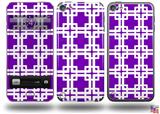 Boxed Purple Decal Style Vinyl Skin - fits Apple iPod Touch 5G (IPOD NOT INCLUDED)