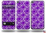 Wavey Purple Decal Style Vinyl Skin - fits Apple iPod Touch 5G (IPOD NOT INCLUDED)