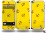 Anchors Away Yellow Decal Style Vinyl Skin - fits Apple iPod Touch 5G (IPOD NOT INCLUDED)