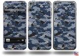 HEX Mesh Camo 01 Blue Decal Style Vinyl Skin - fits Apple iPod Touch 5G (IPOD NOT INCLUDED)