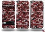 HEX Mesh Camo 01 Red Decal Style Vinyl Skin - fits Apple iPod Touch 5G (IPOD NOT INCLUDED)