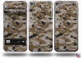 HEX Mesh Camo 01 Tan Decal Style Vinyl Skin - fits Apple iPod Touch 5G (IPOD NOT INCLUDED)