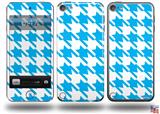 Houndstooth Blue Neon Decal Style Vinyl Skin - fits Apple iPod Touch 5G (IPOD NOT INCLUDED)