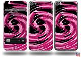 Alecias Swirl 02 Hot Pink Decal Style Vinyl Skin - fits Apple iPod Touch 5G (IPOD NOT INCLUDED)