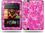Triangle Mosaic Fuchsia Decal Style Skin fits Amazon Kindle Fire HD 8.9 inch