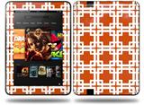 Boxed Burnt Orange Decal Style Skin fits Amazon Kindle Fire HD 8.9 inch
