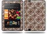 Wavey Chocolate Brown Decal Style Skin fits Amazon Kindle Fire HD 8.9 inch