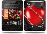 Barbwire Heart Red Decal Style Skin fits Amazon Kindle Fire HD 8.9 inch
