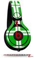 Skin Decal Wrap works with Beats Mixr Headphones Squared Green Skin Only (HEADPHONES NOT INCLUDED)