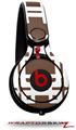Skin Decal Wrap works with Beats Mixr Headphones Boxed Chocolate Brown Skin Only (HEADPHONES NOT INCLUDED)