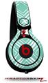Skin Decal Wrap works with Beats Mixr Headphones Wavey Seafoam Green Skin Only (HEADPHONES NOT INCLUDED)