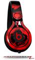 Skin Decal Wrap works with Beats Mixr Headphones Oriental Dragon Black on Red Skin Only (HEADPHONES NOT INCLUDED)