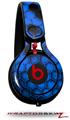 Skin Decal Wrap works with Beats Mixr Headphones HEX Blue Skin Only (HEADPHONES NOT INCLUDED)