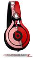 Skin Decal Wrap works with Beats Mixr Headphones Ripped Colors Pink Red Skin Only (HEADPHONES NOT INCLUDED)