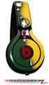 Skin Decal Wrap works with Beats Mixr Headphones Ripped Colors Green Yellow Skin Only (HEADPHONES NOT INCLUDED)