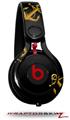 Skin Decal Wrap works with Beats Mixr Headphones Anchors Away Black Skin Only (HEADPHONES NOT INCLUDED)