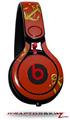 Skin Decal Wrap works with Beats Mixr Headphones Anchors Away Red Dark Skin Only (HEADPHONES NOT INCLUDED)