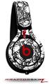 Skin Decal Wrap works with Beats Mixr Headphones Scattered Skulls White Skin Only (HEADPHONES NOT INCLUDED)