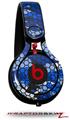 Skin Decal Wrap works with Beats Mixr Headphones HEX Mesh Camo 01 Blue Bright Skin Only (HEADPHONES NOT INCLUDED)