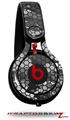 Skin Decal Wrap works with Beats Mixr Headphones HEX Mesh Camo 01 Gray Skin Only (HEADPHONES NOT INCLUDED)