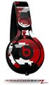 Skin Decal Wrap works with Beats Mixr Headphones WraptorCamo Digital Camo Red Skin Only (HEADPHONES NOT INCLUDED)