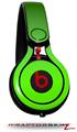 Skin Decal Wrap works with Beats Mixr Headphones Smooth Fades Green Black Skin Only (HEADPHONES NOT INCLUDED)