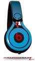 Skin Decal Wrap works with Beats Mixr Headphones Smooth Fades Neon Blue Black Skin Only (HEADPHONES NOT INCLUDED)