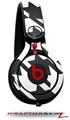 Skin Decal Wrap works with Beats Mixr Headphones Houndstooth Dark Gray Skin Only (HEADPHONES NOT INCLUDED)