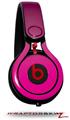 Skin Decal Wrap works with Beats Mixr Headphones Smooth Fades Hot Pink Black Skin Only (HEADPHONES NOT INCLUDED)