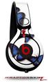Skin Decal Wrap works with Beats Mixr Headphones Butterflies Blue Skin Only (HEADPHONES NOT INCLUDED)