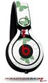 Skin Decal Wrap works with Beats Mixr Headphones Pastel Butterflies Green on White Skin Only (HEADPHONES NOT INCLUDED)