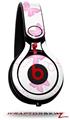 Skin Decal Wrap works with Beats Mixr Headphones Pastel Butterflies Pink on White Skin Only (HEADPHONES NOT INCLUDED)