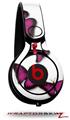 Skin Decal Wrap works with Beats Mixr Headphones Butterflies Purple Skin Only (HEADPHONES NOT INCLUDED)