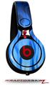 Skin Decal Wrap works with Beats Mixr Headphones Fire Blue Skin Only (HEADPHONES NOT INCLUDED)