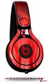 Skin Decal Wrap works with Beats Mixr Headphones Fire Red Skin Only (HEADPHONES NOT INCLUDED)