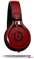 Skin Decal Wrap works with Beats Mixr Headphones Solids Collection Red Dark Skin Only (HEADPHONES NOT INCLUDED)