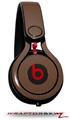 Skin Decal Wrap works with Beats Mixr Headphones Solids Collection Chocolate Brown Skin Only (HEADPHONES NOT INCLUDED)