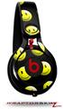 Skin Decal Wrap works with Beats Mixr Headphones Smileys on Black Skin Only (HEADPHONES NOT INCLUDED)