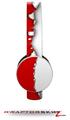 Ripped Colors Red White Decal Style Skin (fits Sol Republic Tracks Headphones - HEADPHONES NOT INCLUDED) 